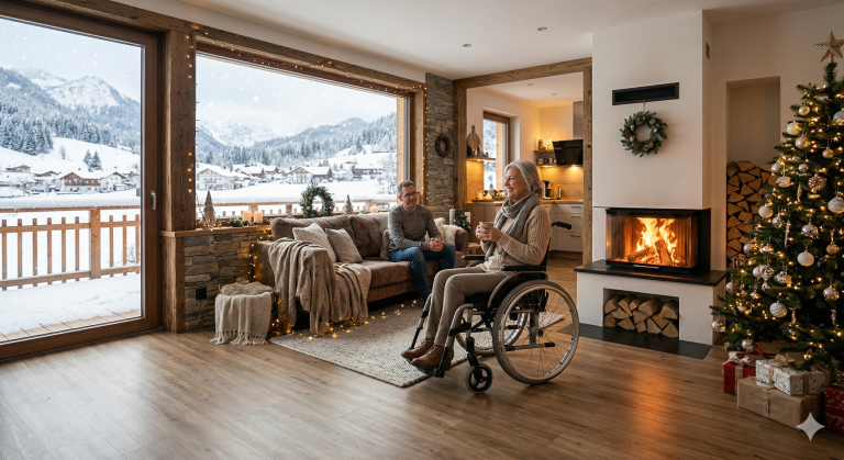 Winterzauber in der barrierefreien Ferienwohnung